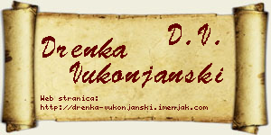 Drenka Vukonjanski vizit kartica